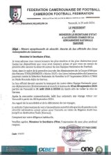 La FECAFOOT sollicite une escorte de la gendarmerie pour sécuriser le bus des Lions indomptables