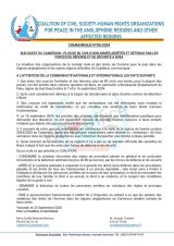 Sud-Ouest: la société civile alerte sur l’arrestation de 80 civils non armés par les forces de (…)