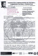 Cameroun-Namibie : La Fecafoot recadre l’ONIES et brandit la menace d’un forfait