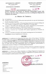 Délégation Régionale du Commerce du Littoral: Luc Magloire Atangana prend une sanction contre un (…)